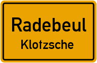 Grüne Straße in RadebeulKlotzsche