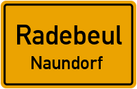 Cossebauder Straße in RadebeulNaundorf