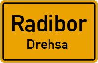 Dorfstraße in RadiborDrehsa