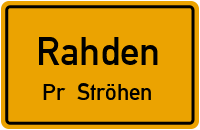 Straßenverzeichnis Rahden Pr. Ströhen