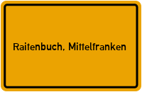 City Sign Raitenbuch, Mittelfranken