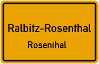 Zernaer Straße in Ralbitz-RosenthalRosenthal