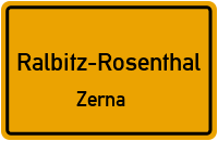 Am Dorfplatz in Ralbitz-RosenthalZerna
