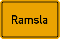 City Sign Ramsla