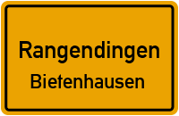Straßenverzeichnis Rangendingen Bietenhausen
