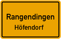 Panoramastraße in RangendingenHöfendorf