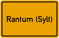 City Sign Rantum (Sylt)