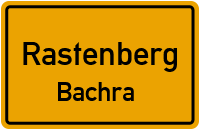 Planstraße in RastenbergBachra
