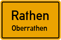 Alte Weißiger Straße in RathenOberrathen