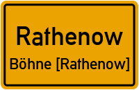 Rathenower Landstraße in 14712 Rathenow (Böhne [Rathenow])