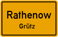 Grützer Dorfstraße in RathenowGrütz