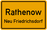 Stechower Landstraße in RathenowNeu Friedrichsdorf