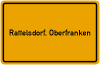 City Sign Rattelsdorf, Oberfranken