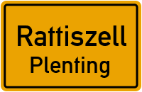 Straßenverzeichnis Rattiszell Plenting