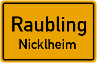 Hauptstraße in RaublingNicklheim