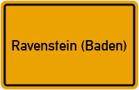City Sign Ravenstein (Baden)
