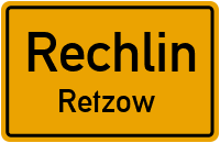 Dorfstraße in RechlinRetzow