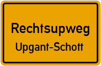 Runjeweg in RechtsupwegUpgant-Schott