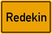 Ortsschild von Gemeinde Redekin in Sachsen-Anhalt
