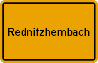 Ortsschild von Gemeinde Rednitzhembach in Bayern