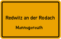 Austraße in Redwitz an der RodachMannsgereuth