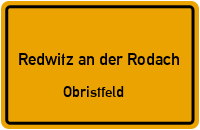 Weidnitzer Straße in Redwitz an der RodachObristfeld