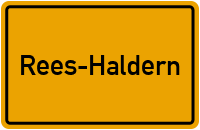 City Sign Rees-Haldern