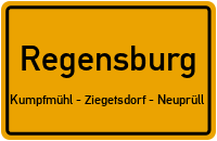 Miklos-Sebö-Straße in RegensburgKumpfmühl - Ziegetsdorf - Neuprüll