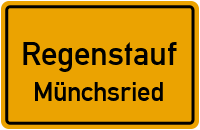 Straßenverzeichnis Regenstauf Münchsried