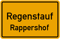 Straßenverzeichnis Regenstauf Rappershof