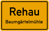 Straßenverzeichnis Rehau Baumgärtelmühle