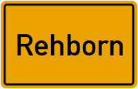 Ortsschild von Gemeinde Rehborn in Rheinland-Pfalz