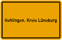 City Sign Rehlingen, Kreis Lüneburg