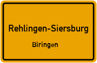 Dorfstraße in Rehlingen-SiersburgBiringen