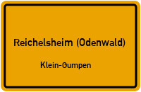 Mergbachstraße in Reichelsheim (Odenwald)Klein-Gumpen