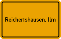 Ortsschild von Gemeinde Reichertshausen, Ilm in Bayern