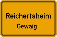 Straßenverzeichnis Reichertsheim Gewaig