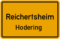 Straßenverzeichnis Reichertsheim Hodering