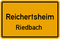 Straßenverzeichnis Reichertsheim Riedbach