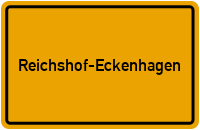 Ortsschild Reichshof-Eckenhagen