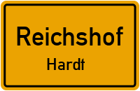 Straßenverzeichnis Reichshof Hardt