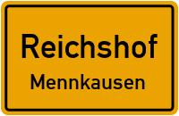 Mennkausener Straße in ReichshofMennkausen