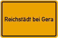 City Sign Reichstädt bei Gera