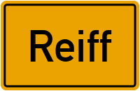 Ortsschild von Gemeinde Reiff in Rheinland-Pfalz