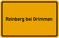 Ortsschild Reinberg bei Grimmen
