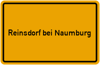 City Sign Reinsdorf bei Naumburg