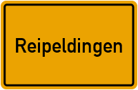 Ortsschild von Gemeinde Reipeldingen in Rheinland-Pfalz