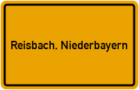 City Sign Reisbach, Niederbayern