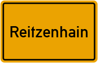 Ortsschild von Reitzenhain in Rheinland-Pfalz