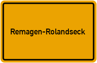 Ortsschild Remagen-Rolandseck